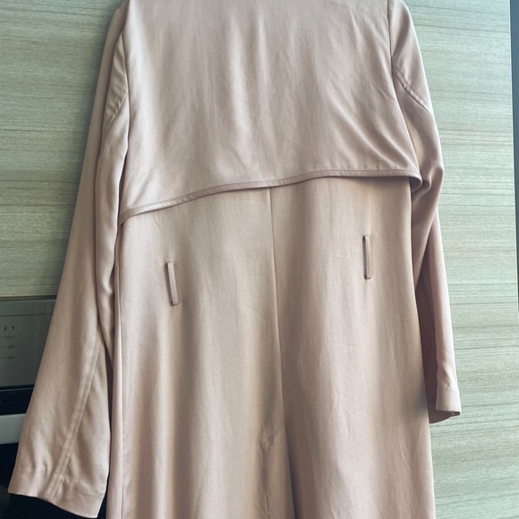 Radgley Mischka blush pink long trench coat - Picture 5 of 12